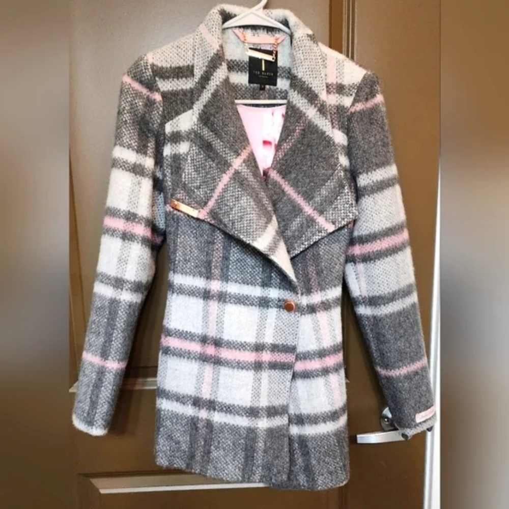 Ted Baker Check Coat - Picture 2 of 16